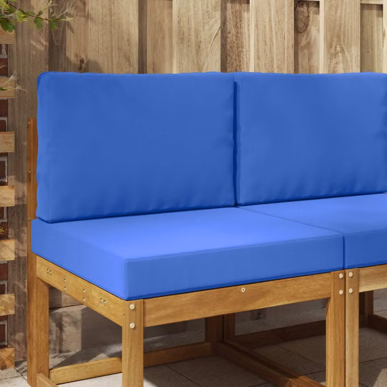Cuscino per divano da esterno vidaXL in poliestere blu, forma quadrata, 60 x 60 cm