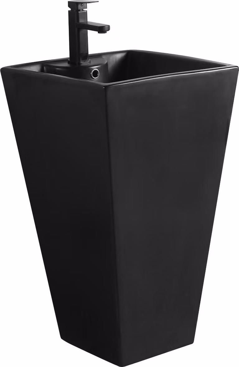 Mexen Pia lavabo autoportante 47 x 47 cm, nero opaco - 26104770