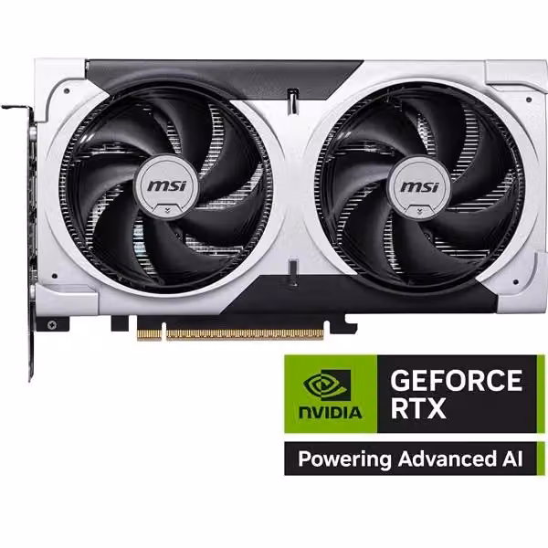 Scheda video MSI GeForce RTX 5060 Ti Ventus 2X OC Plus NVIDIA 8 GB GDDR7 Silver – 2