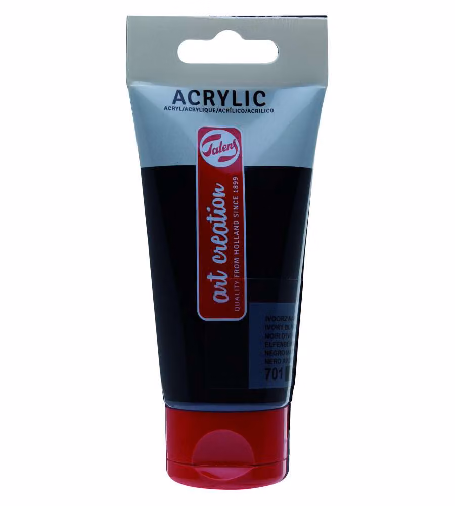 Acrilico 75 ml nero avorio