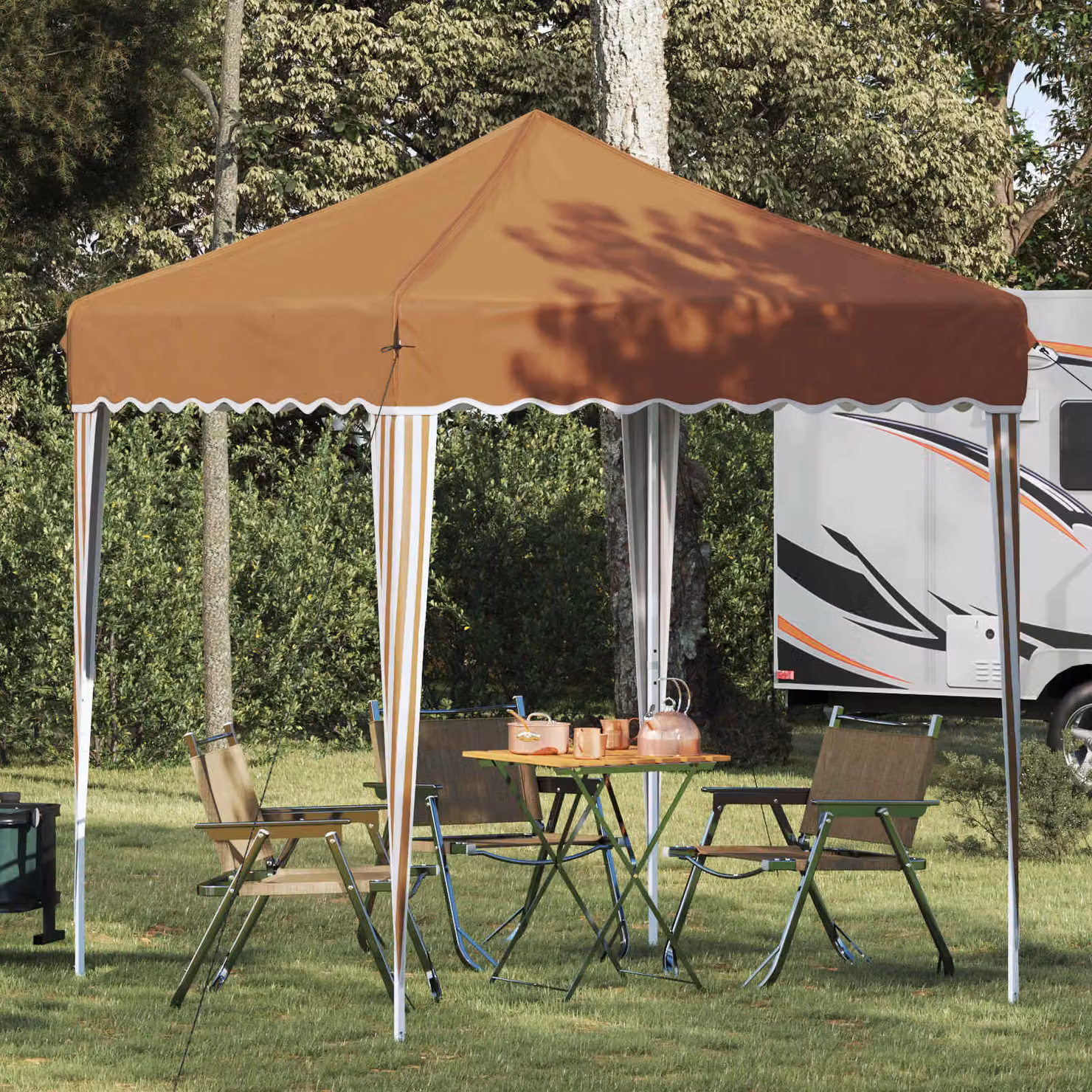 vidaXL Tenda per feste a pop-up Beige L/P/H: 195 x 195 x 245 cm