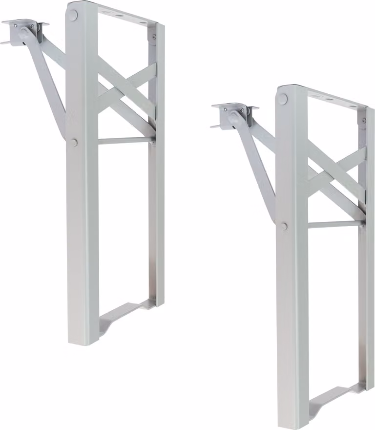 Natural Goods Berlin telaio per mobili BIERZELT, set per tenda da birra fai da te, telaio per tavolo pieghevole, telaio per panca, set per tendone, inossidabile, H43 x L23cm - panca, grigio, 2 pezzi