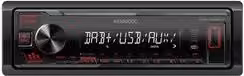 Autoradio Kenwood KMM-DAB307 ricevitore multimediale nero con DAB e USB