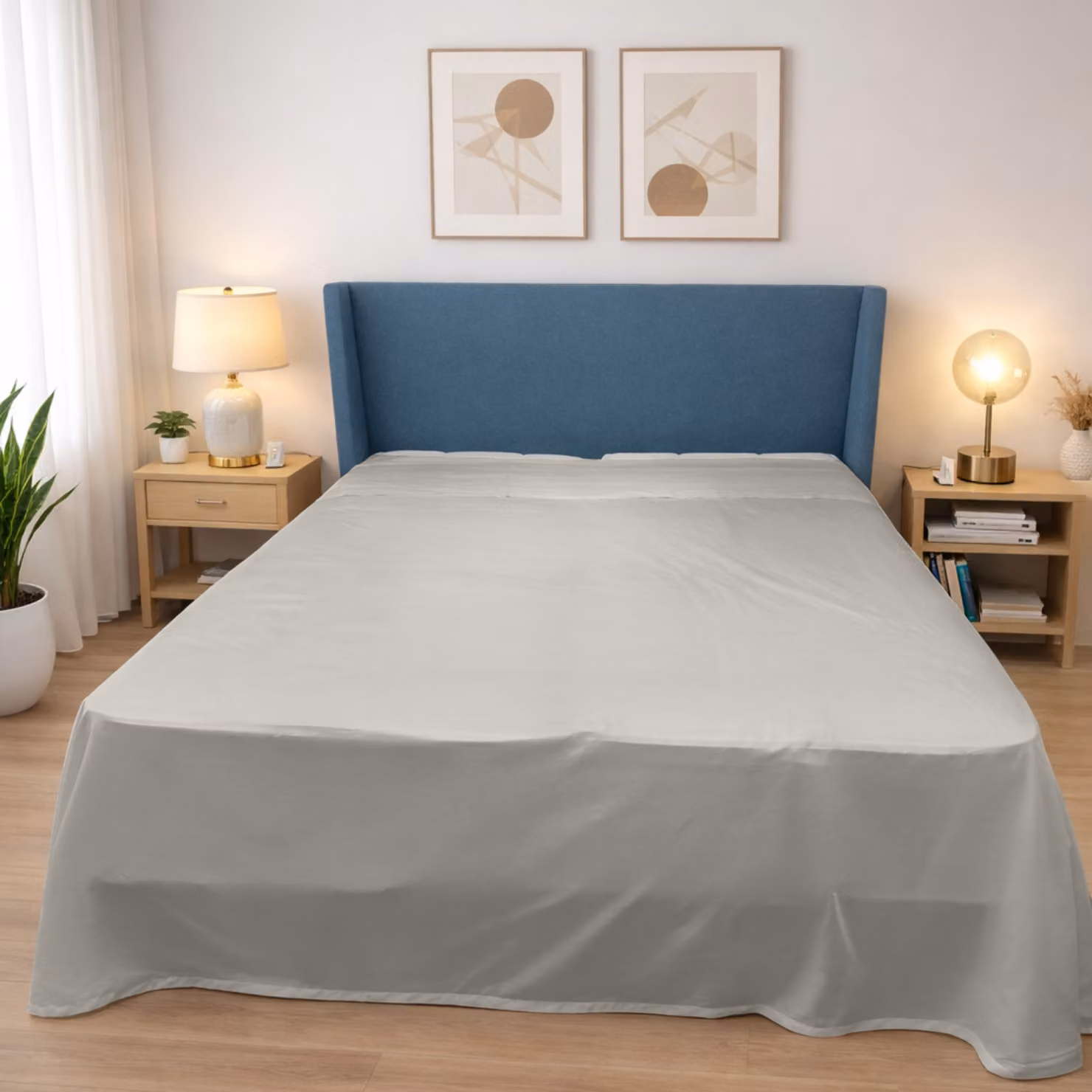 Lenzuolo sopra DaunenStep Oasi Deluxe in raso di cotone Mako traspirante – 2