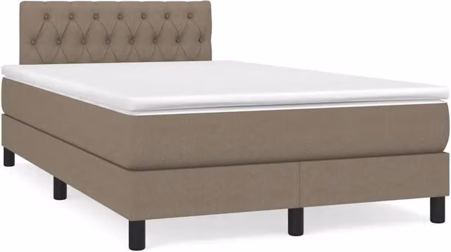 Letto Ibrido con Materasso vidaXL in Tessuto con Illuminazione LED e Porte USB, L/P: 120 x 200 cm