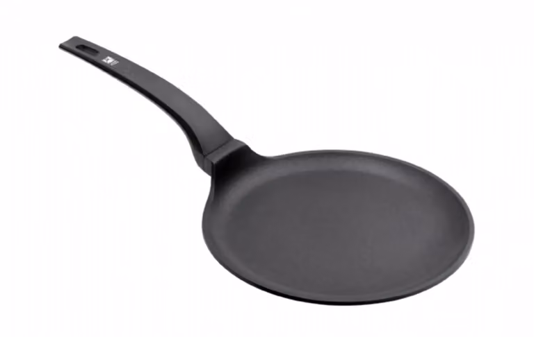 Crepiere antiaderente per induzione con manico in bachelite anticalore, linea Efficient, diam. 26cm