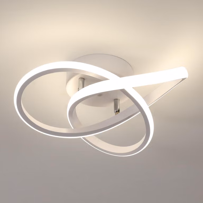 Lampada a soffitto LED, 30W, 3375LM. Lampada da soffitto moderna, realizzata in alluminio, ideale per soggiorno, camera da letto, corridoio, cucina, balcone. Colore: bianco. Luce naturale a 4500K. Diametro: 30 cm