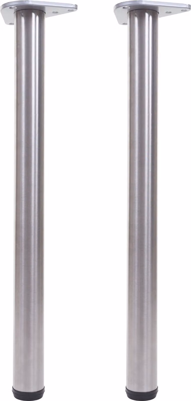 set di 2 gambe per tavolo HWC-H36, per tavolo da pranzo con struttura in acciaio inox, 73cm