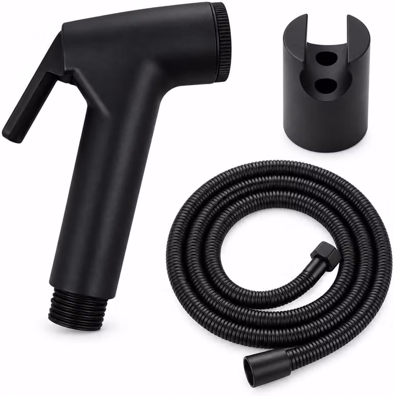 Set da doccia portatile, composto da: soffione in ABS, tubo flessibile da 1,5 metri, ideale per l'uso in campeggio o in viaggio