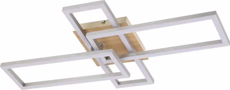 Rabalux 6590 Lampada da soffitto Ashton, 24 W, 4000 K, 1870 lm, bianco argento, bianco neutro, 64,5 cm