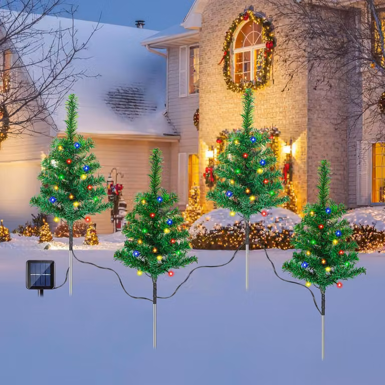 Izrielar Luci solari di Natale Solaire Extérieur con 8 modalità di illuminazione 4W Garden Party Replica