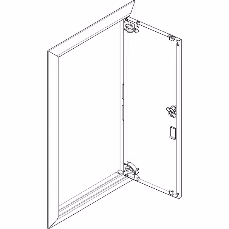 Cornice ABN + porta cieca 1x4 per centralina di distribuzione da incasso, a 1 fila GBRU14T