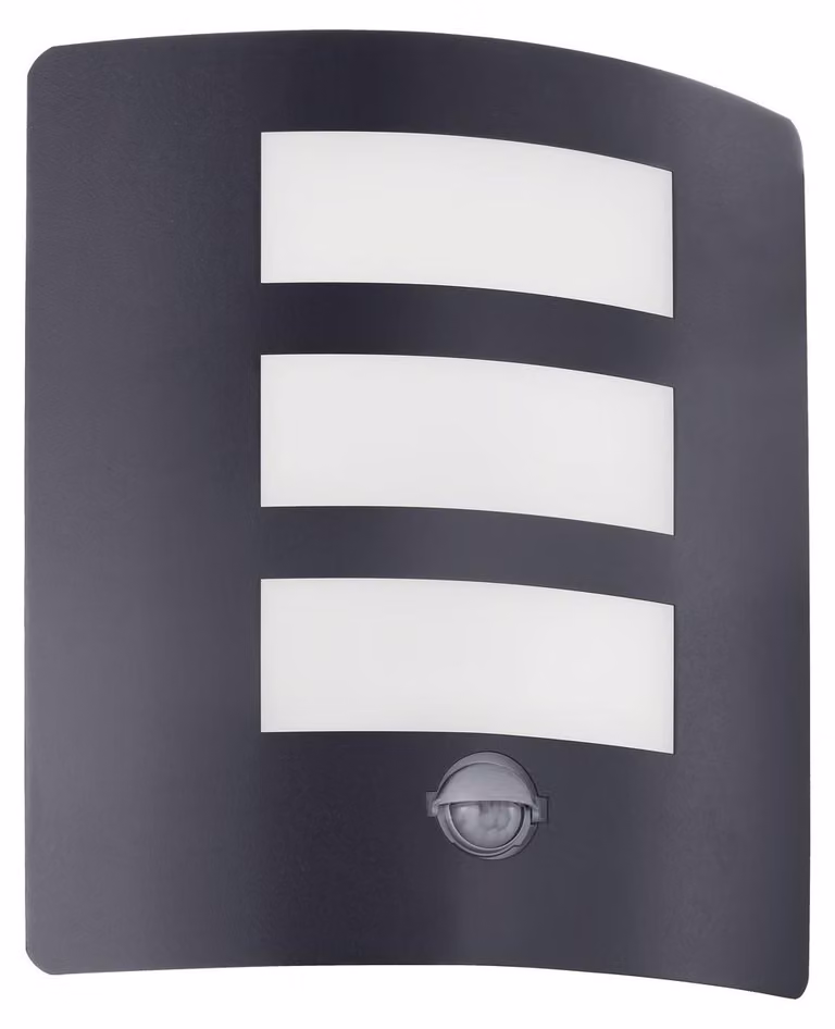 EGLO 74018 Applique da esterno/1 M.SENSOR ANTRAZITE 'RASCINO-E'