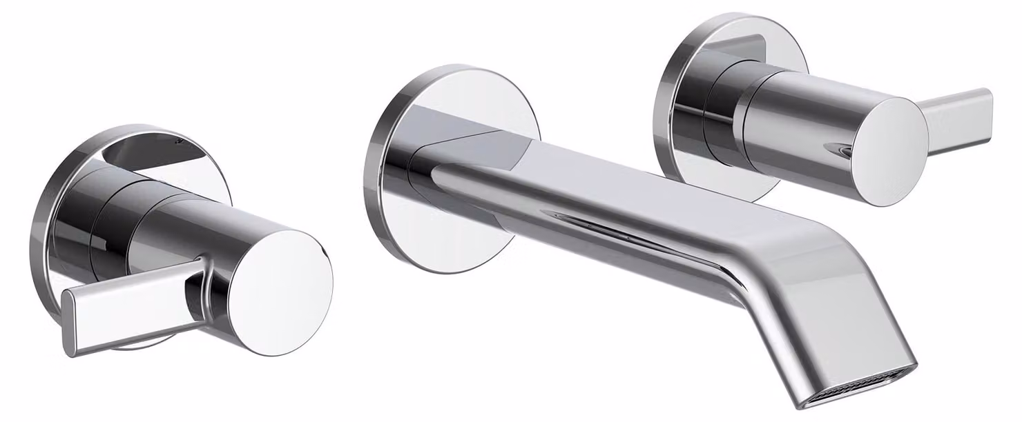 LAUFEN MEDA Mitigeur de lavabo à 2 poignées, encastré, saillie 150mm, chromé, HF506624100000, HF506624100000