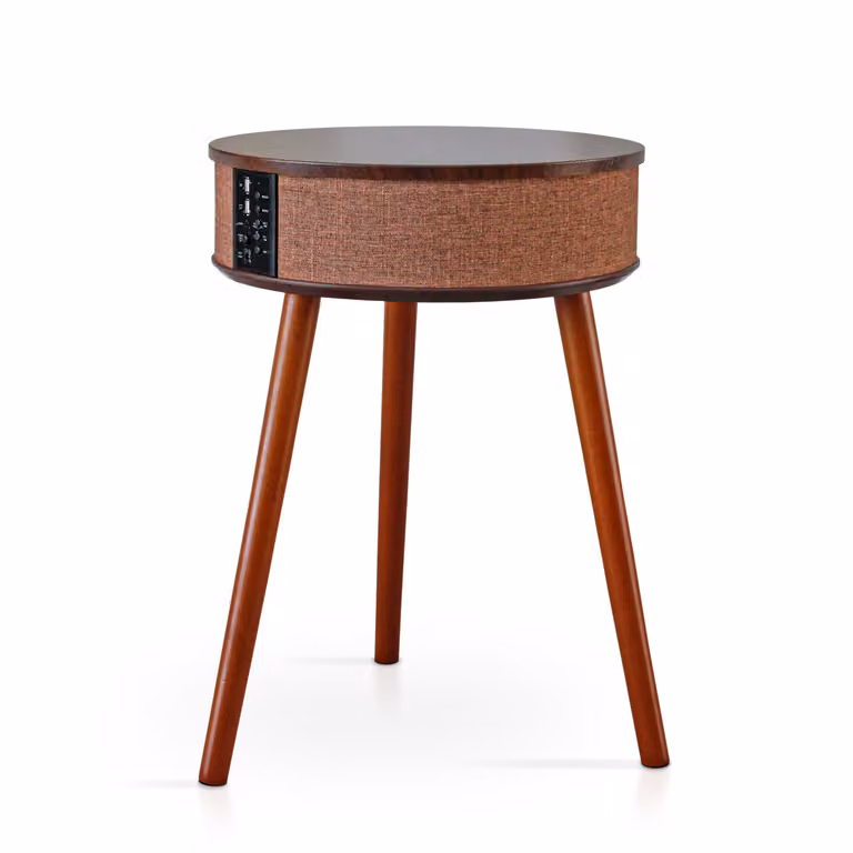 Tavolino con Altoparlanti Bluetooth con Ricarica Wireless