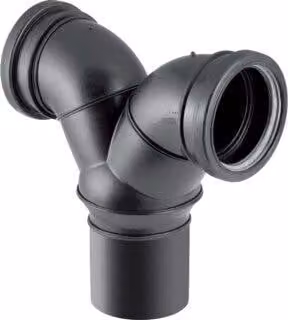 Geberit 310923141 Silent-db20 Gomito a doppio attacco 90Gr