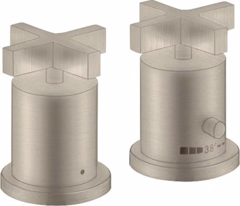 hansgrohe AXOR Citterio Thermostat de baignoire 2 trous avec poignées transversales, 39480820, 39480820