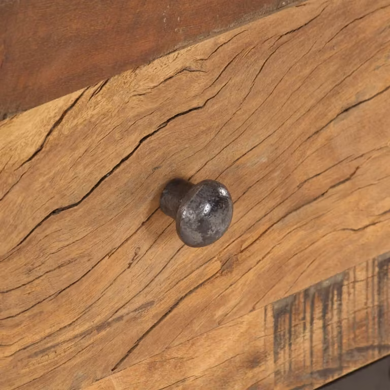 Tavolino 100x50x45 cm in legno massiccio di recupero