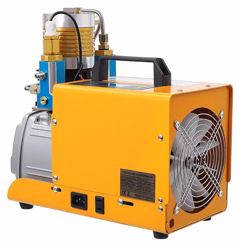 Compressore d'aria ad alta pressione - Compressore portatile 220V - 1,8 kW, 100 l/min, display digitale, raffreddamento ad acqua, spegnimento automatico, spina di tipo EU