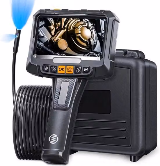 Endoscopio Equivera per iPhone, Camera di ispezione HD impermeabile, Colore Nero