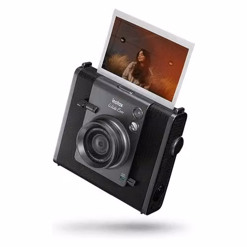 Fotocamera istantanea Fujifilm Instax Wide Evo Black e Grey con Bluetooth e ricarica USB-C – 3