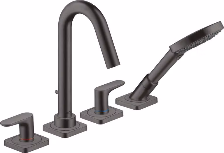 hansgrohe AXOR Citterio M Robinet de baignoire 4 trous avec béqu'illes et rosettes, 34444340, 34444340