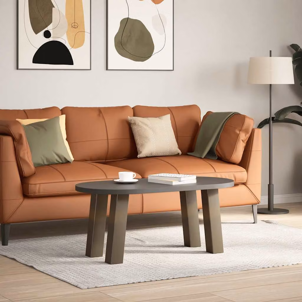 vidaXL Gambe per tavolino da caffè 4 pz naturale 42 cm Acciaio