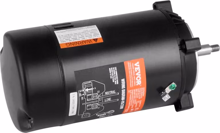 Motore per pompa piscina 0,75 HP 115/230 V 8/4 A 56 J 3450 giri/min condensatore 80 μF/250 V