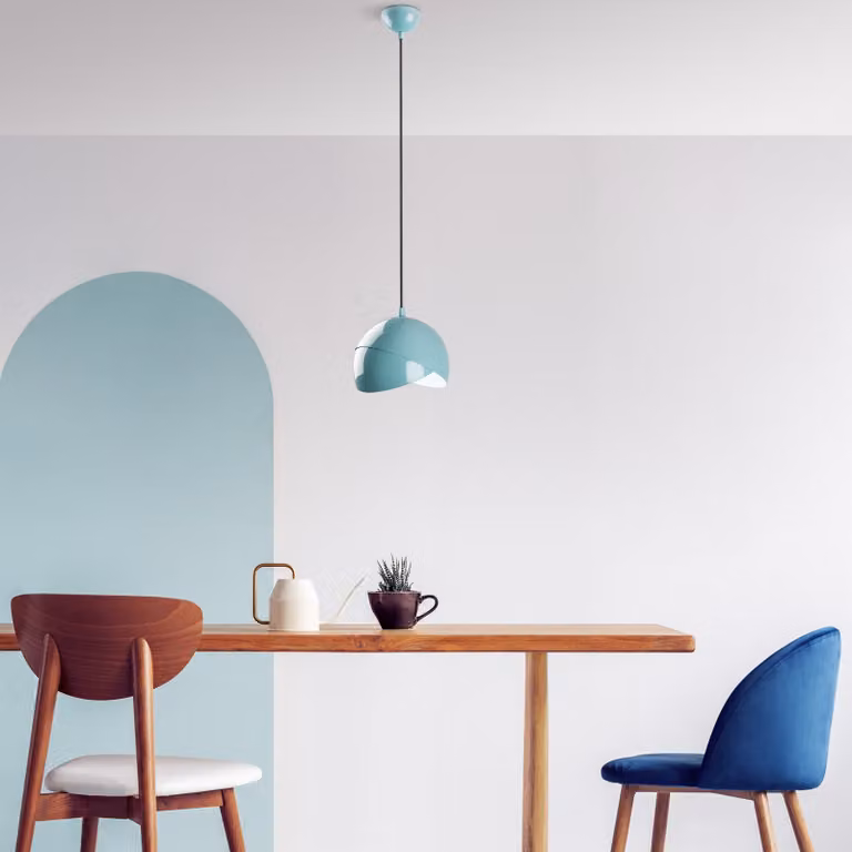 Opviq, Pacman - Turchese, lampadario, turchese, corpo in metallo, 20 x 20 x 22 - 114 cm
