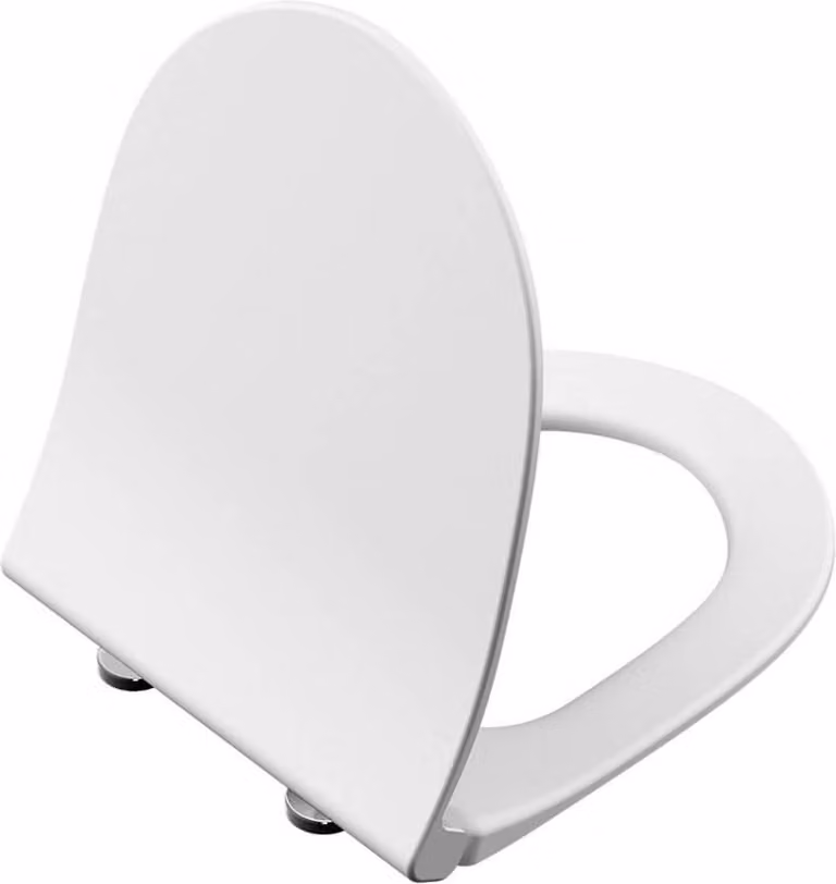 Sedile per WC Slim, chiusura morbida, bianco, collezione Sento | 120-003-009