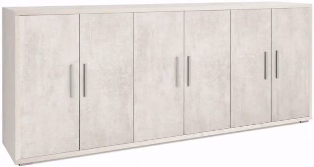 Mobile 6 Ante Kit Ossido Bianco cm 203x41x84h - Sarmog