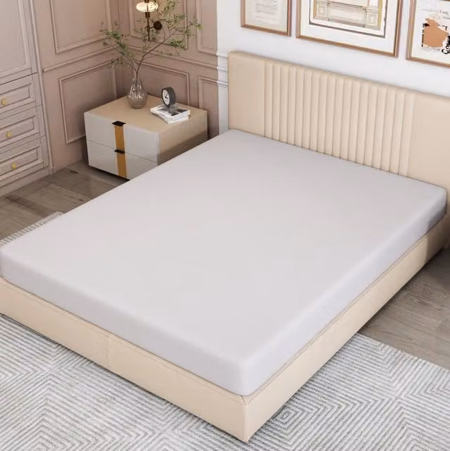 Materasso ergonomico MODFU in schiuma comfort, bianco, con rivestimento sfoderabile, L/P/H: 140 x 200 x 16 cm