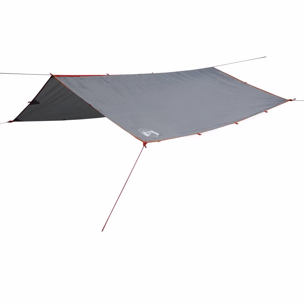 Telone da Campeggio Grigio/Arancione 360x294 cm Impermeabile