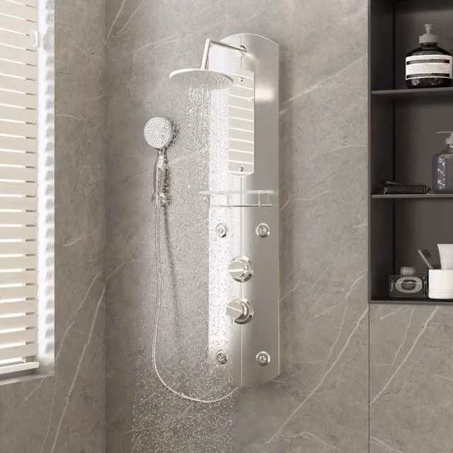 Pannello Doccia 25x43x110 cm Argento 151421