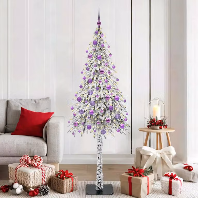 vidaXL Albero di Natale con 300 LED Bianco 180 cm PE e Acciaio
