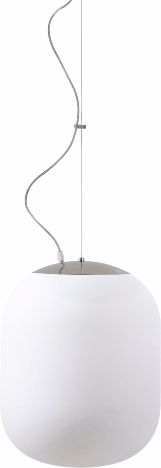 OSMONT TAN62352 TANIA L1 HP apparecchio a sospensione in vetro acciaio inox lucido/bianco IP40 3000 K 52W LED