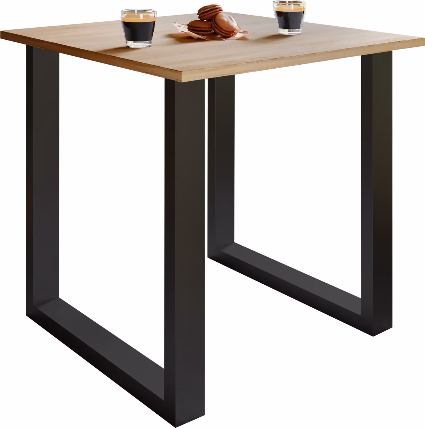 Tavolo da pranzo in legno Premium | H. 76 x W. 80 x D. 50 cm | Tavolo da cucina Tavolo da pranzo Xona U