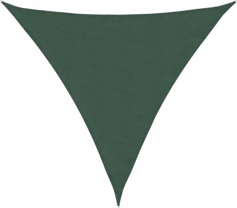 Parasole a Vela Tessuto Oxford Triangolare 6x6x6m Verde Scuro