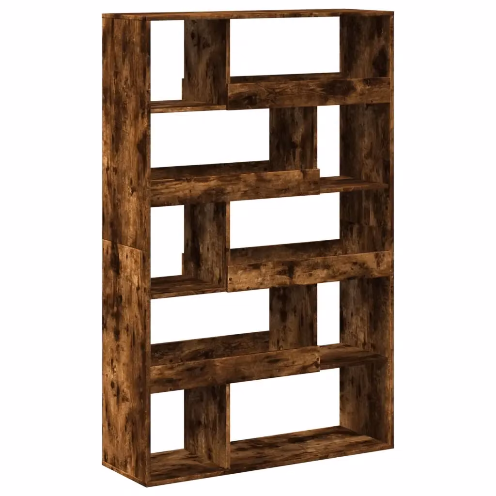 Libreria a parete vidaXL in MDF Rovere, L: 100 cm, P: 33 cm, H: 156,5 cm – 2