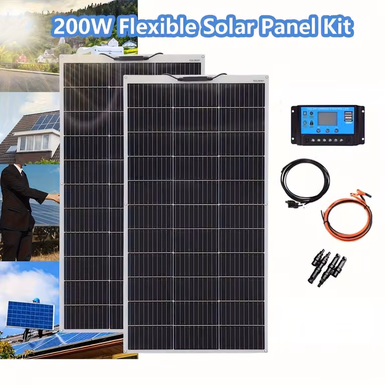 Kit di pannelli solari flessibili - Pannelli solari flessibili - Pannelli solari leggeri - Sistema di energia solare