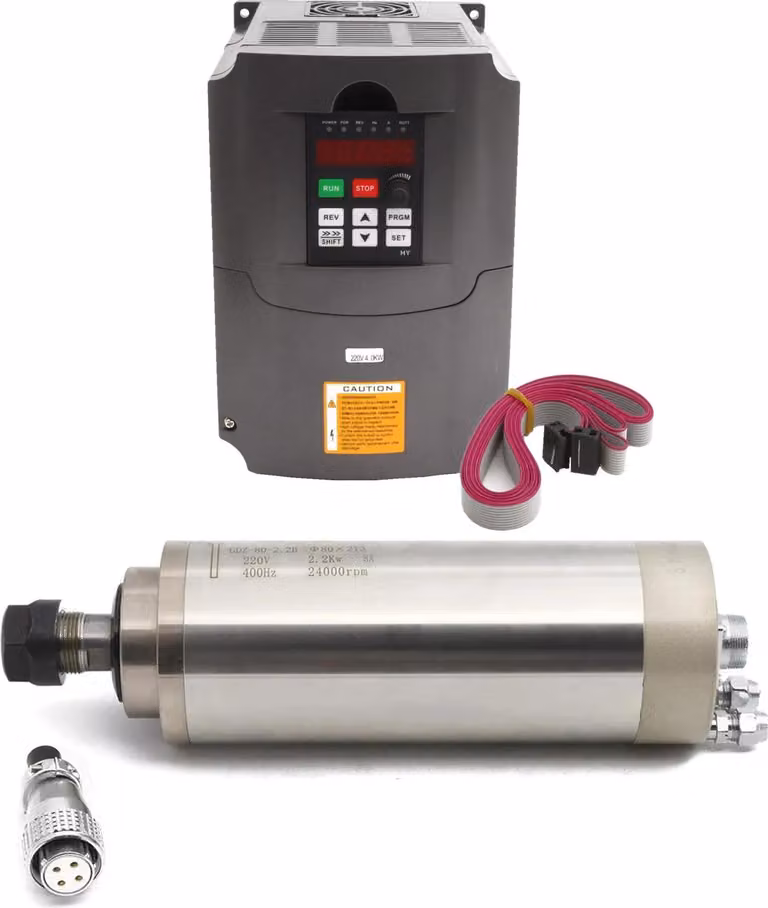 Motore mandrino CNC, raffreddato ad acqua, alta velocità, con HY VFD, 220V
