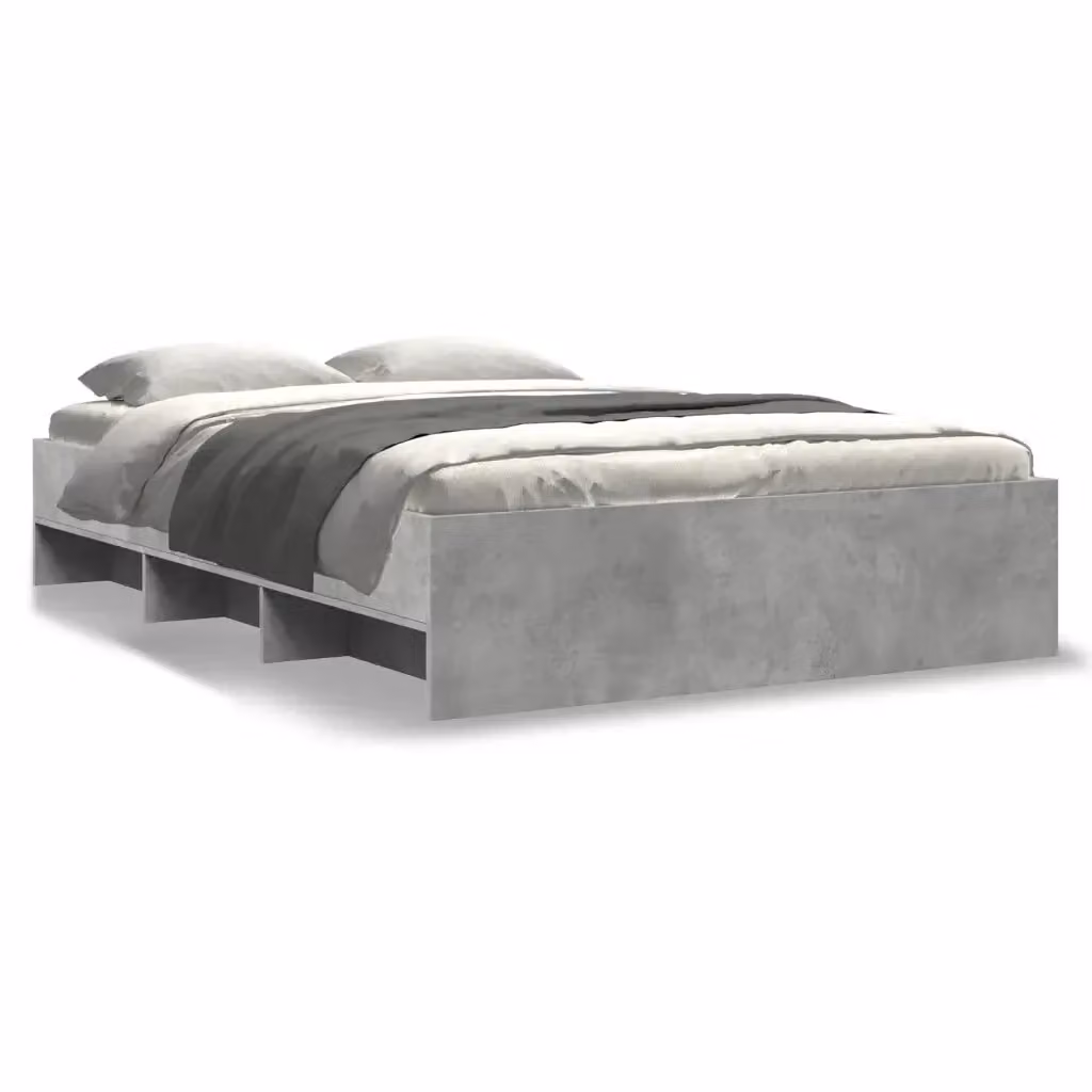 vidaXL Giroletto Grigio in Legno Multistrato con Doghe Rigide L/P/H: 120 x 200 x 35 cm – 2