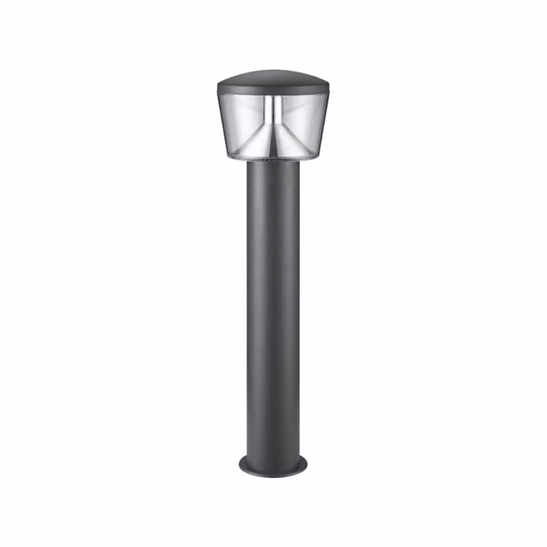 Lampione a LED DUBLIN, 11W, grado di protezione IP44, 4000 K, 56CM, colore grigio scuro. Dimensioni: L: 160, B: 160, H: 555