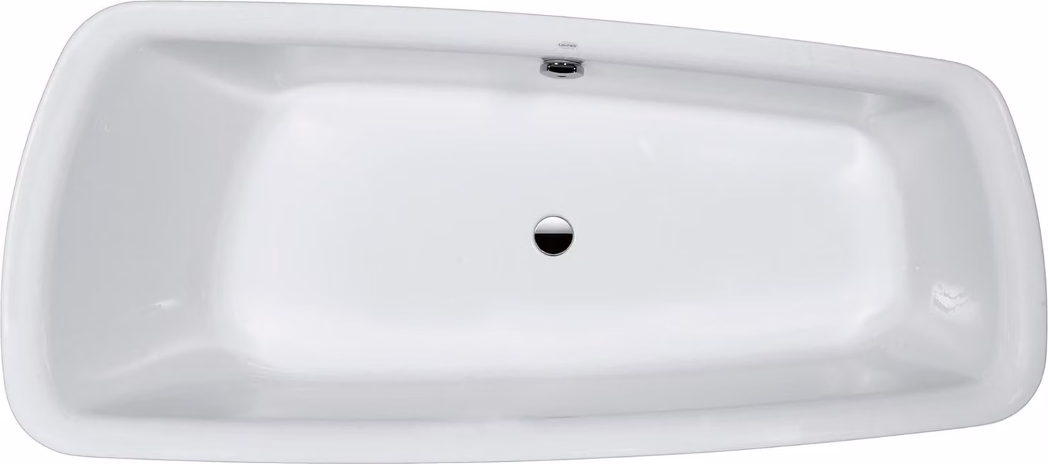 LAUFEN Baignoire Palomba à encastrer avec pied 1800x800x455 blanc, bord de baignoire 80 mm, H2438010000001, H2438010000001