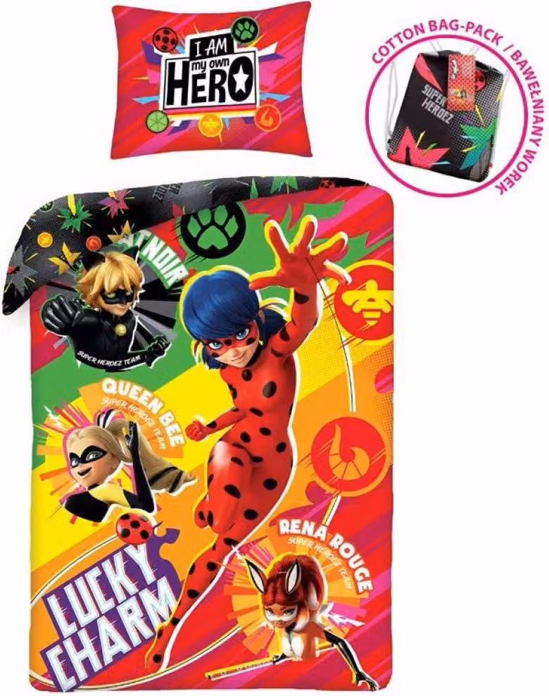 Biancheria da letto Miraculous Ladybug Hero