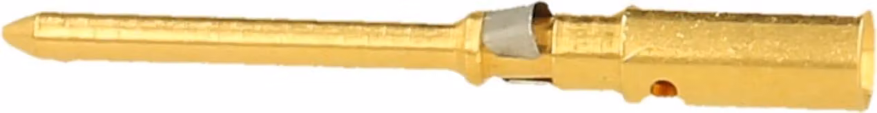 HARTING D-HMC-Crimkontakt Perno di contatto (M) 2,5 mm² AWG14 oro, 1 pezzo Materiale lega di rame - 1 pezzo