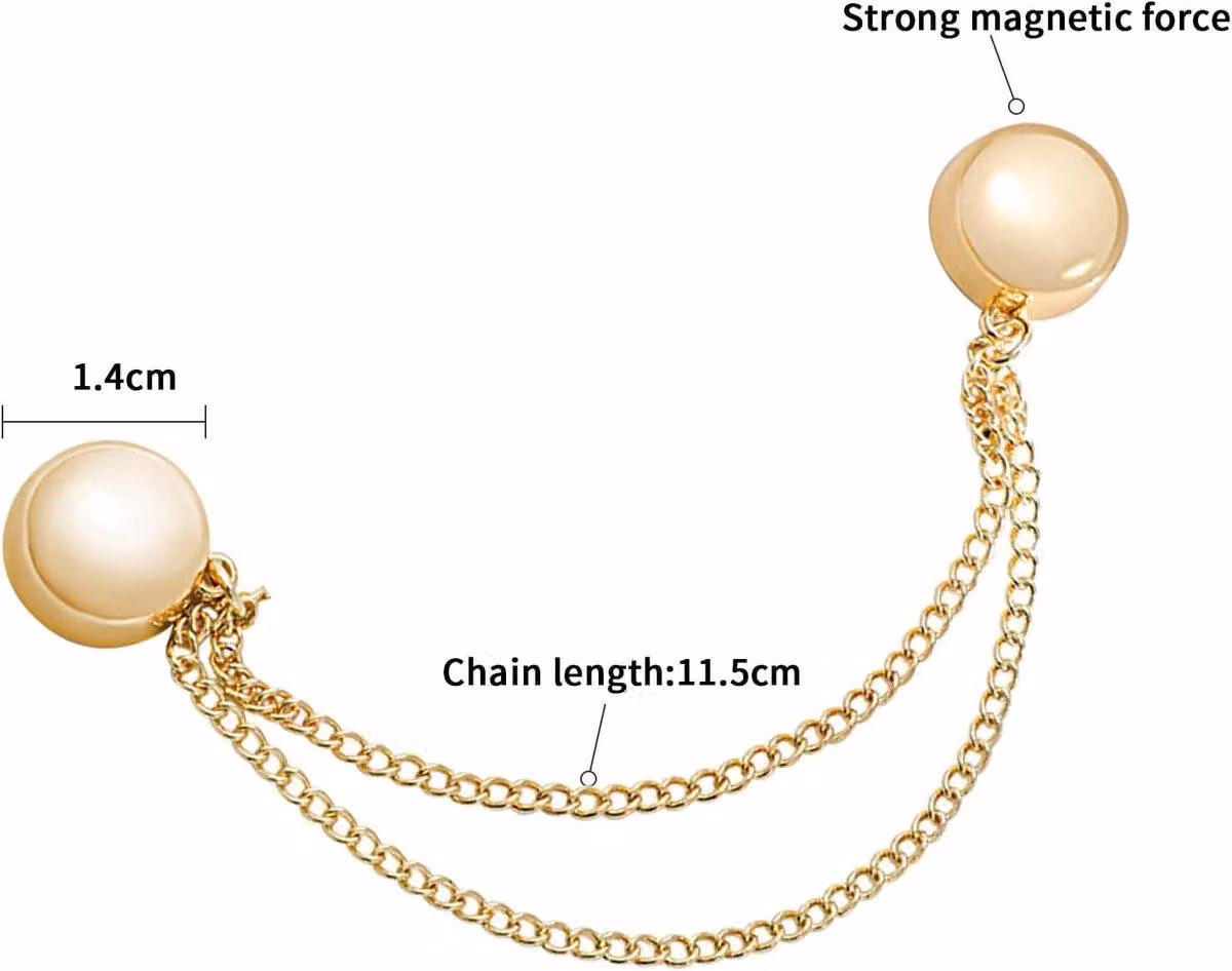Piccolo gancio magnetico con catene per appendere i vestiti, grande