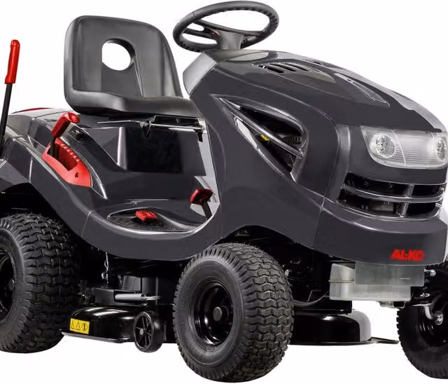 Trattorino tagliaerba AL-KO Comfort T18-103.4 HD-A V2 grigio con motore a benzina da 568 cm3, larghezza di taglio 103 cm e trasmissione idrostatica