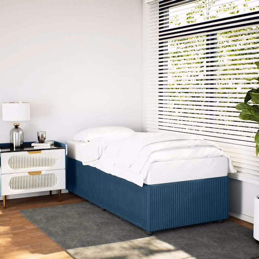 vidaXL Giroletto in Velluto Blu L 90 x P 190 cm – 1