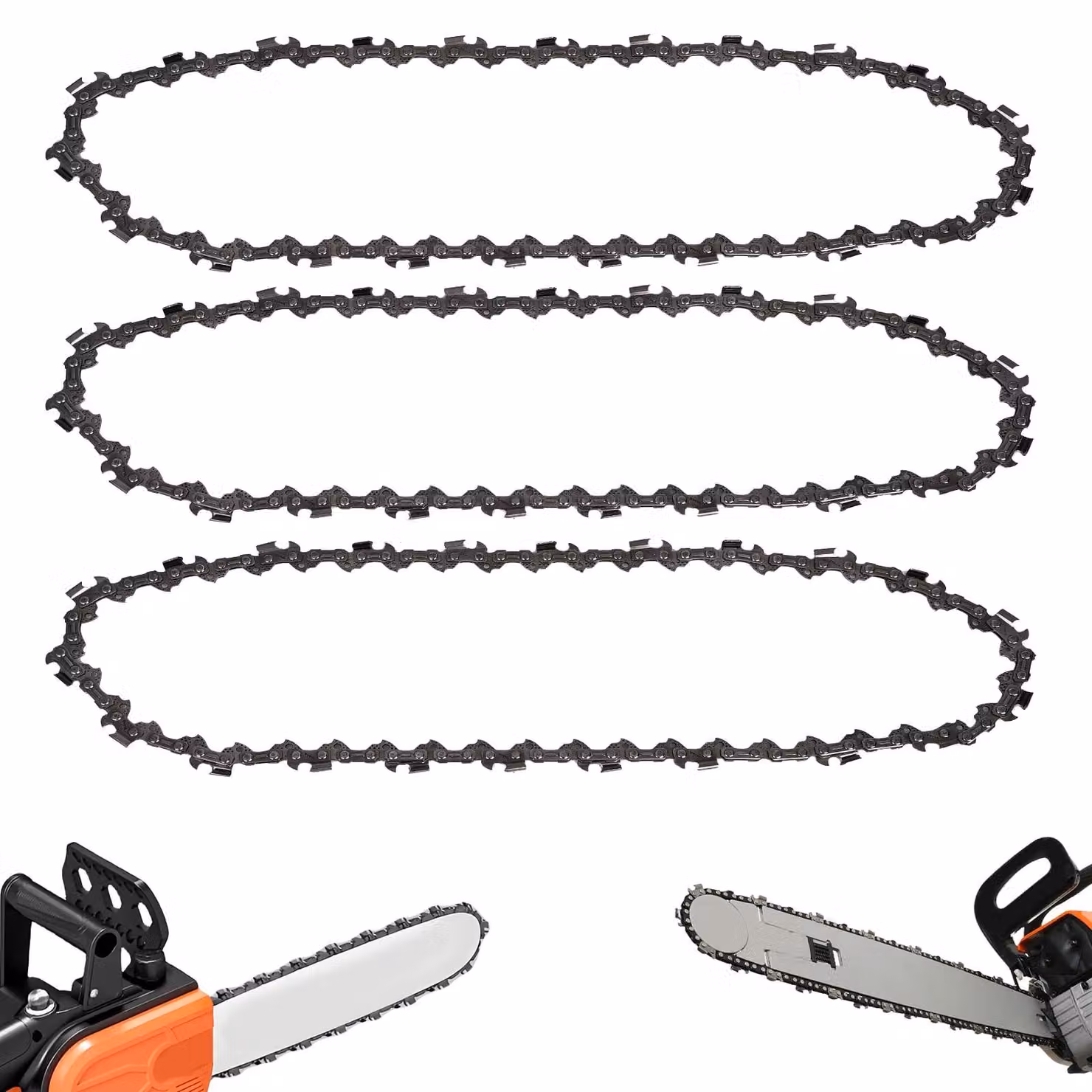 Set di 3 catene per seghe a catena, 30 cm